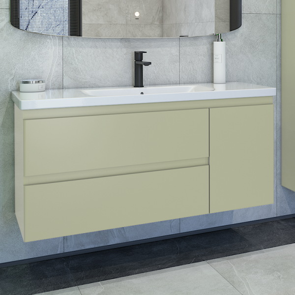 Тумба с раковиной Caprigo Forte 120 R подвесная, фисташка