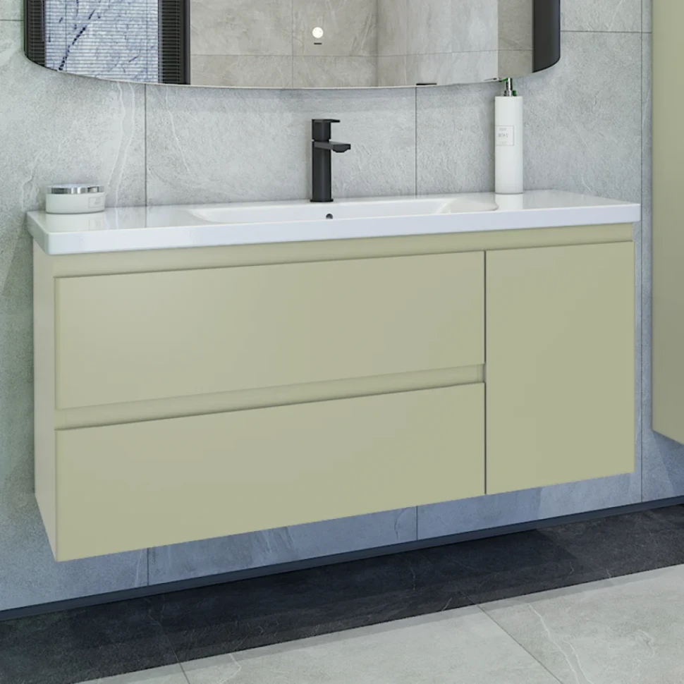 Тумба с раковиной Caprigo Forte 120 R подвесная, фисташка