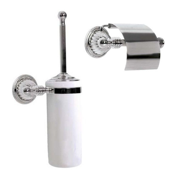 Набор Держатель Boheme Hermitage Chrome 10380 + Ершик 10393