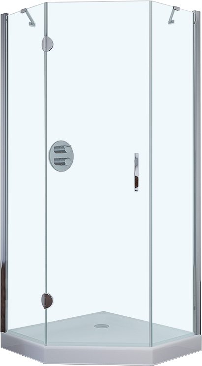 Душевой уголок Vegas Glass AFA-Pen TUR NOVO h1890 90 08 01 L профиль глянцевый хром, стекло прозрачное