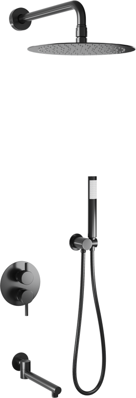 Душевой комплект RGW Shower Panels SP-55B С ВНУТРЕННЕЙ ЧАСТЬЮ, черный