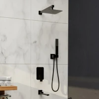 Душевой комплект RGW Shower Panels SP-55B С ВНУТРЕННЕЙ ЧАСТЬЮ, черный