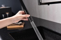 Смеситель для кухни Paulmark Tornado To213402-GB глянцевый черный