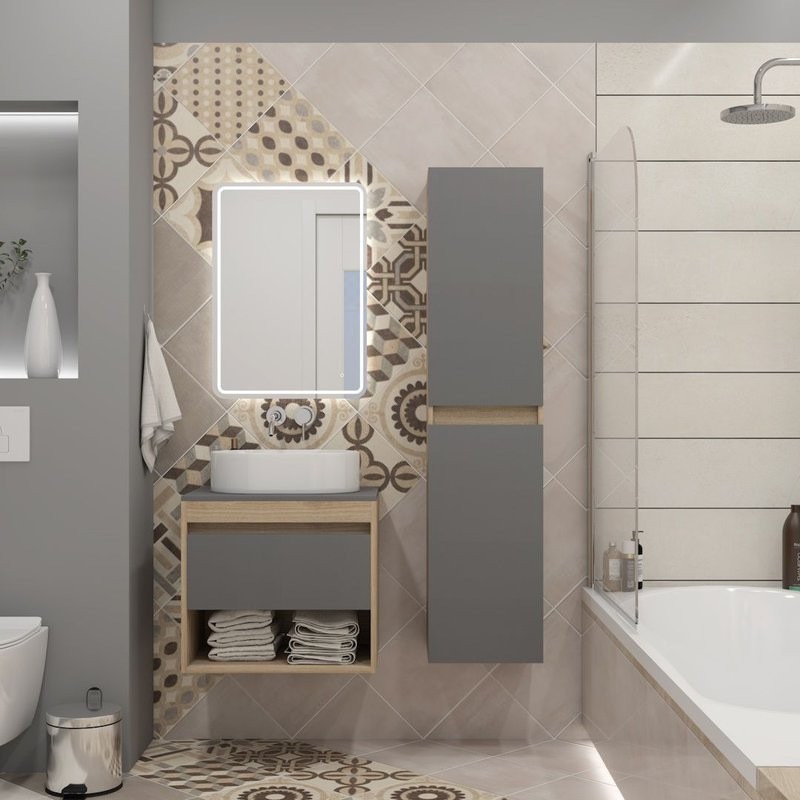 Шкаф-пенал для ванной Teymi Ritta T60526