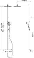 Душевая стойка Teska Devon DK2102C