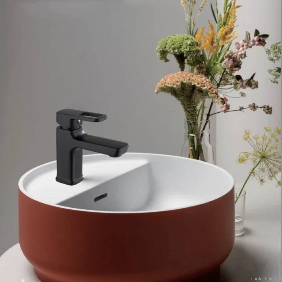Смеситель для раковины D-lin D110366-A черный