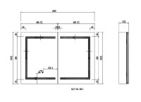 Зеркало-шкаф AQUATEK AQ7104-MLC 100 с подсветкой
