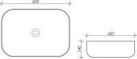 Накладная раковина Ceramicanova Element CN5004
