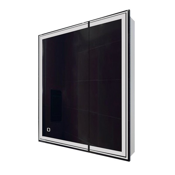 Зеркальный шкаф MIXLINE "Мелис" 700*800 (ШВ) 2 створки, левый,сенсорный выкл, светодиодная подсветка