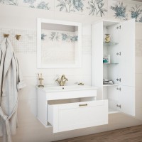Зеркало Sanflor Ванесса 75, белое