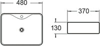 Накладная раковина SantiLine SL-1011MB
