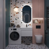 Мебель для ванной комнаты Vigo Urban 60 R 1 ящик, под стиральную машину, белая