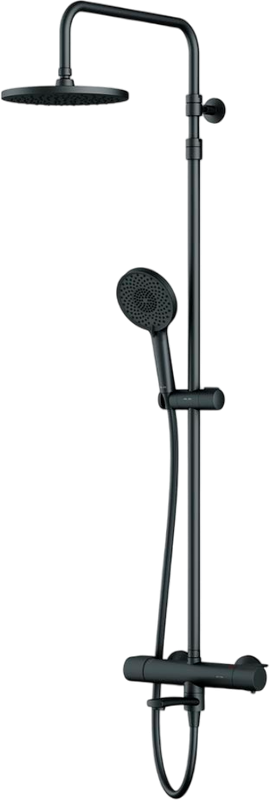 Душевая стойка AM.PM X-Joy F0785A522 черный матовый, с термостатом