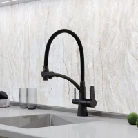 Смеситель для кухни Sancos Eri SC4001MB с гибким изливом, матовый черный