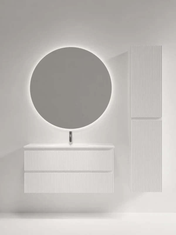 Мебель для ванной комнаты Sancos Snob R 100 Bianco, раковина CN7027