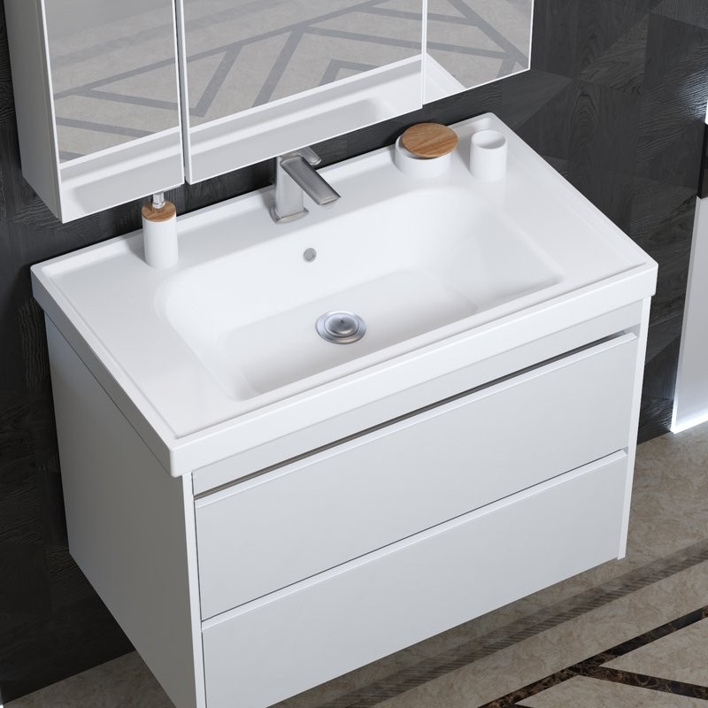 Тумба с раковиной Opadiris Фреш 80 белая