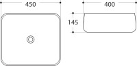 Накладная раковина Art&Max AM-78103 белая