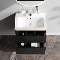 Тумба под раковину без столешницы AM.PM X-Joy 65, подвесная, черная матовая