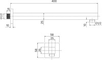 Кронштейн для верхнего душа IDDIS Optima Home OPH40BSi61 черный матовый