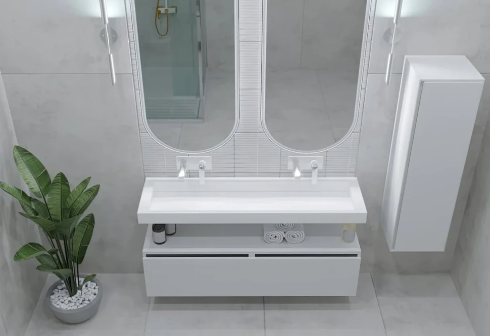 Раковина Armadi Art Flat 140 см, corian