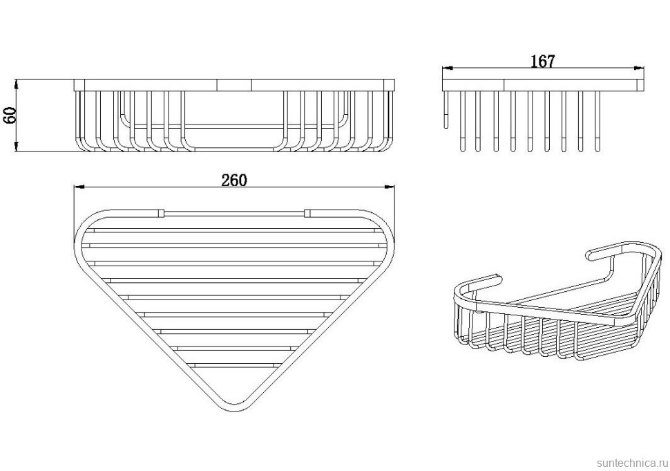 Мыльница Allen Brau Priority 6.31A16-BN настенная, цвет никель