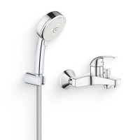 Душевой комплект Смеситель Grohe BauCurve 23599000 + Гарнитур Tempesta Cosmopolitan 27588002
