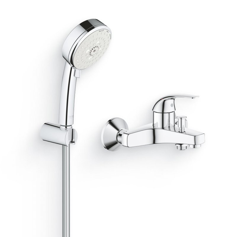 Душевой комплект Смеситель Grohe BauCurve 23599000 + Гарнитур Tempesta Cosmopolitan 27588002