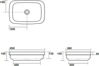 Раковина Kerasan Tribeca 514301 белая