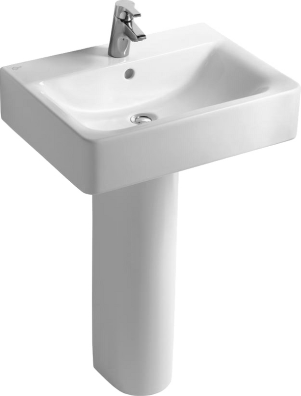 Раковина Ideal Standard Connect Cube E794501 60 см, с пьедесталом