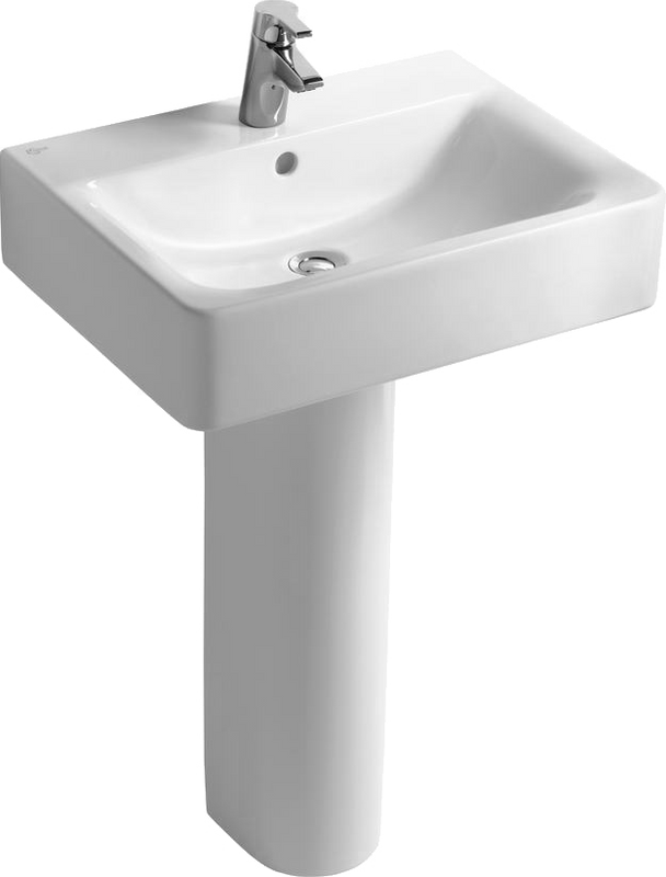 Раковина Ideal Standard Connect Cube E794501 60 см, с пьедесталом