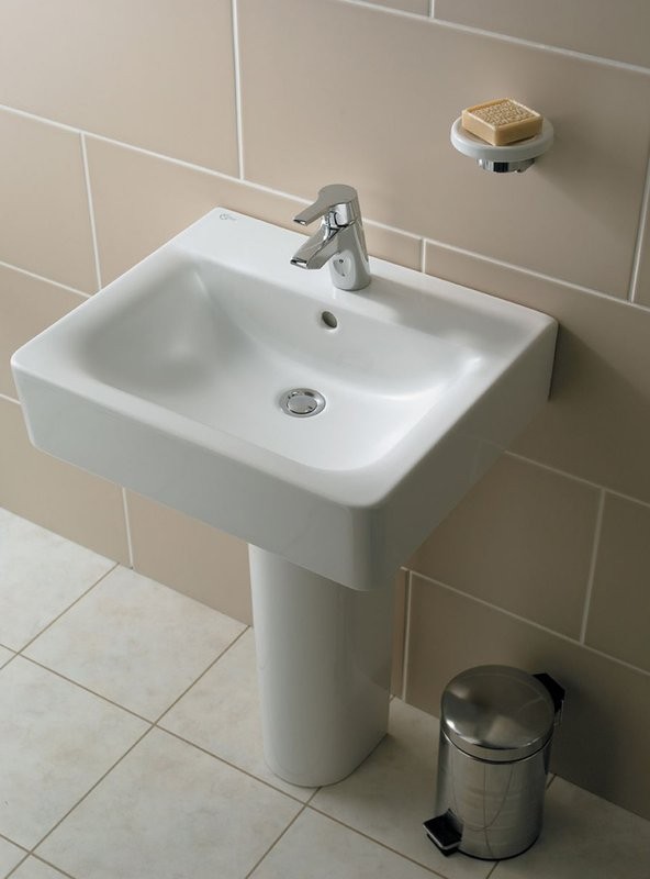 Раковина Ideal Standard Connect Cube E794501 60 см, с пьедесталом