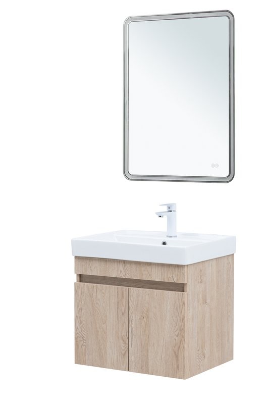 Мебель для ванной комнаты Aquanet Оптима 60 подвесная, дуб светлый