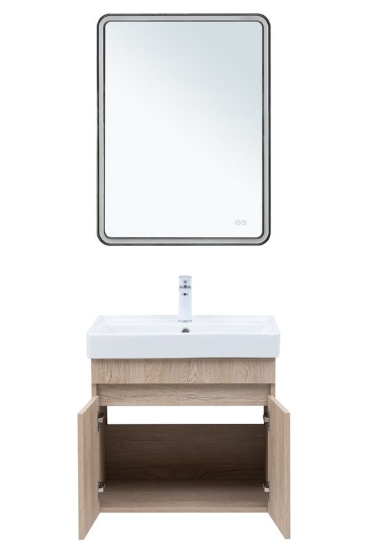 Мебель для ванной комнаты Aquanet Оптима 60 подвесная, дуб светлый