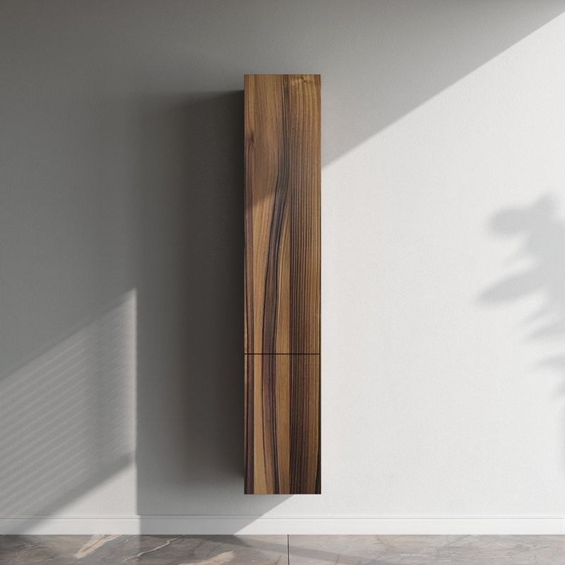 Шкаф-пенал для ванной AM.PM Gem 30 R подвесной, орех