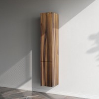 Шкаф-пенал для ванной AM.PM Gem 30 R подвесной, орех