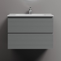 Тумба с раковиной Sancos Folk 70 ergraut soft, раковина CN7007