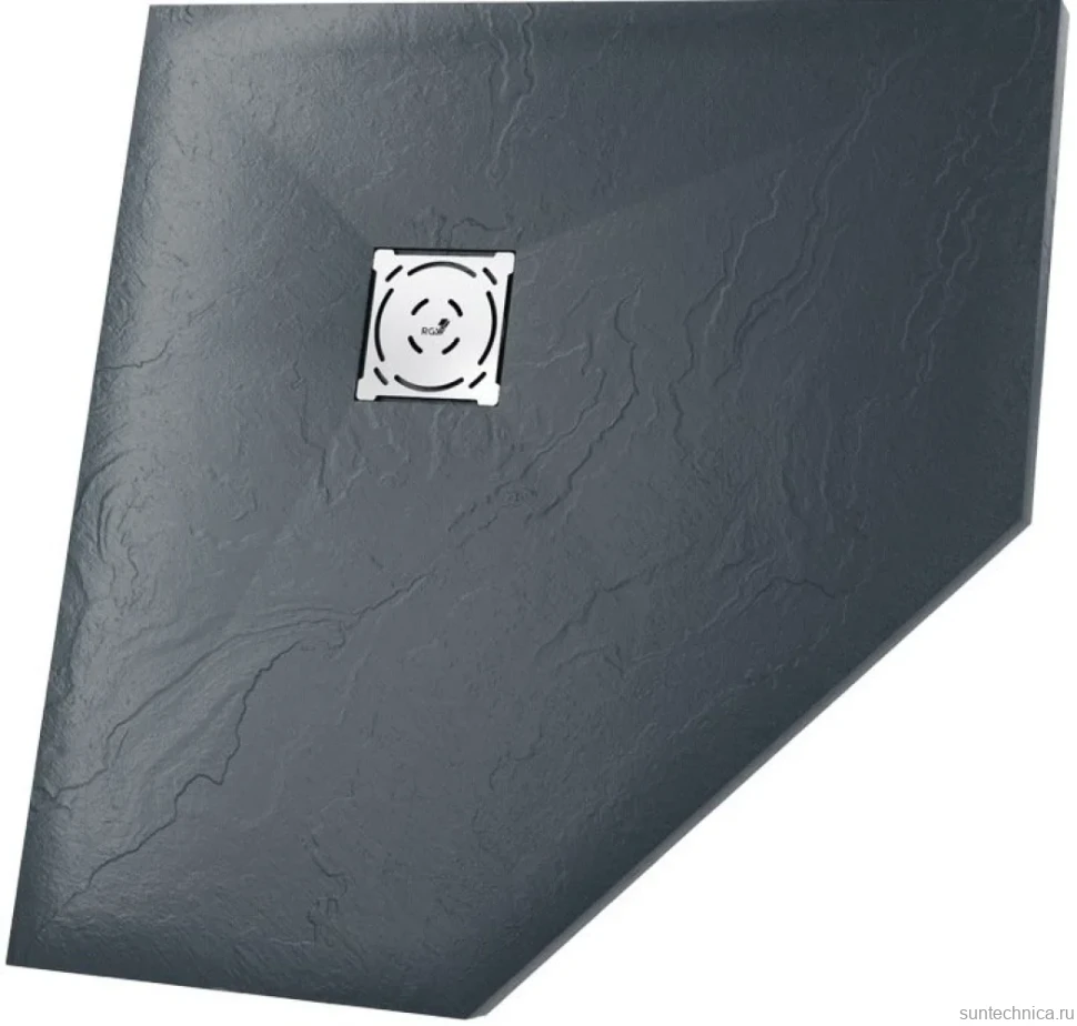 Поддон для душа RGW Stone Tray ST/T-0100G 100х100х2,5 графит