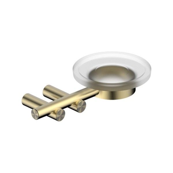 Мыльница Abber Osten 316 AA1858BG настенная, стеклянная, золотая