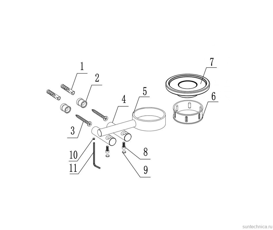 Мыльница Abber Osten 316 AA1858BG настенная, стеклянная, золотая