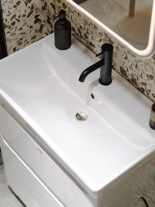 Тумба под раковину без столешницы Alavann Lana 70 напольная, белая