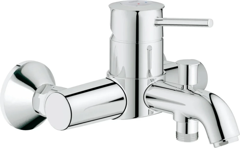 Душевой комплект Смеситель Grohe BauClassic 32865000 + Стойка Euphoria 27421002
