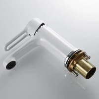 Смеситель для раковины Shevanik S8101F белый, хром