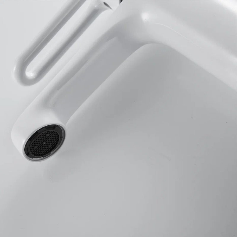 Смеситель для раковины Shevanik S8101F белый, хром