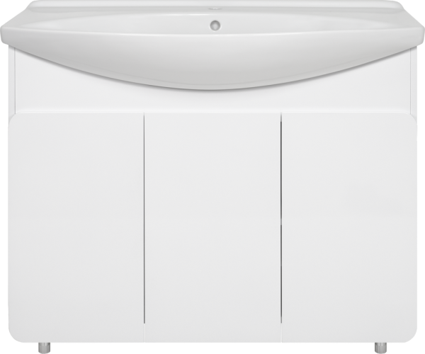 Тумба под раковину Misty Чегет 100, напольная, белая