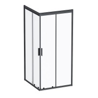 Душевой уголок AM.PM Gem W90G-403-090BT 90x90, профиль черный