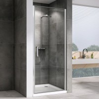Душевая дверь в нишу Abber Sonnenstrand AG04070 70 см, профиль хром, стекло прозрачное