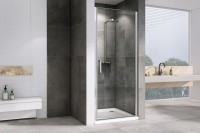 Душевая дверь в нишу Abber Sonnenstrand AG04070 70 см, профиль хром, стекло прозрачное