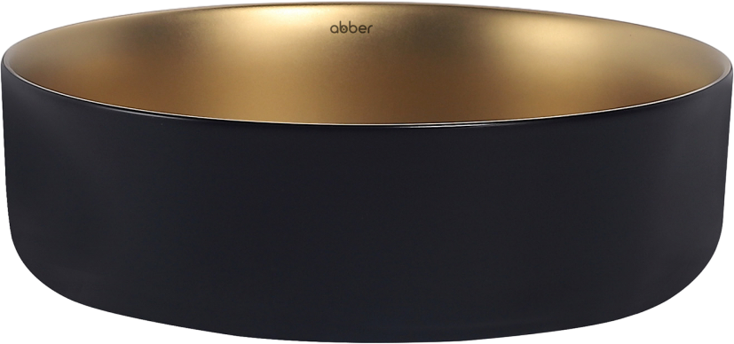 Накладная раковина Abber Bequem AC2109BG матовое золото с черным