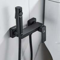 Гигиенический душ Rose R1805H-1 со смесителем, черный
