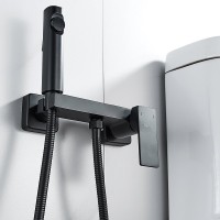 Гигиенический душ Rose R1805H-1 со смесителем, черный